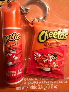 Cheetos Keychain and Flavored Lip Balm